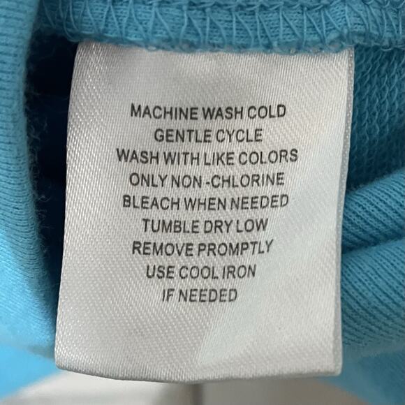 Derek Heart Y2K Size Medium Women Short Sleeve T Shirt Blue Cotton Blend Casual - Picture 6 of 6